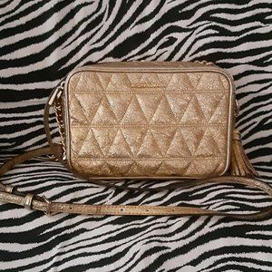 Michael Kors RARE, CLASSY, STUNNING, SHIMMERY, GOLD CROSS BODY / SHOULDER BAG!
